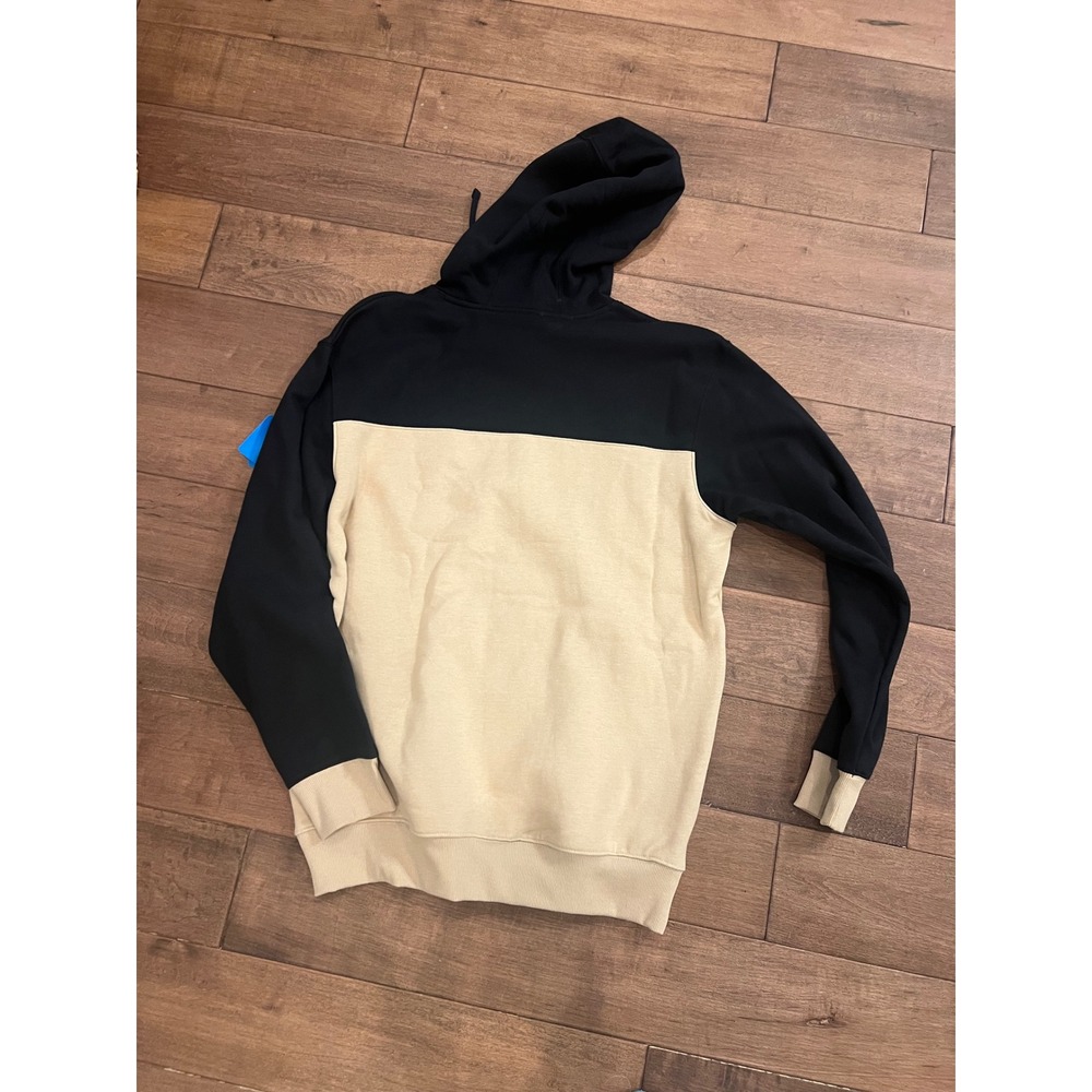 Columbia Hart Mountain III Hoodie Mens Medium Black Tan Colorblock Sweatshirt - Picture 5 of 5